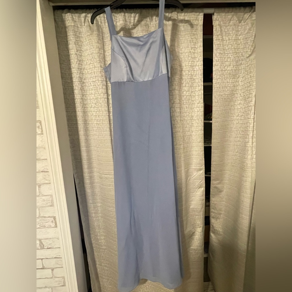 Dress- light blue floor length